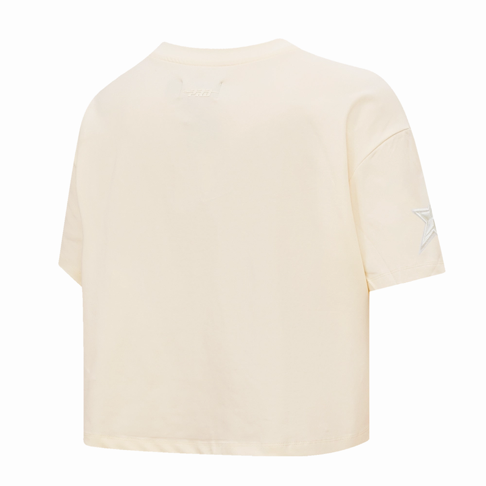 NFL DALLAS COWBOYS NEUTRAL WOMEN'S BOXY TEE (EGGSHELL)