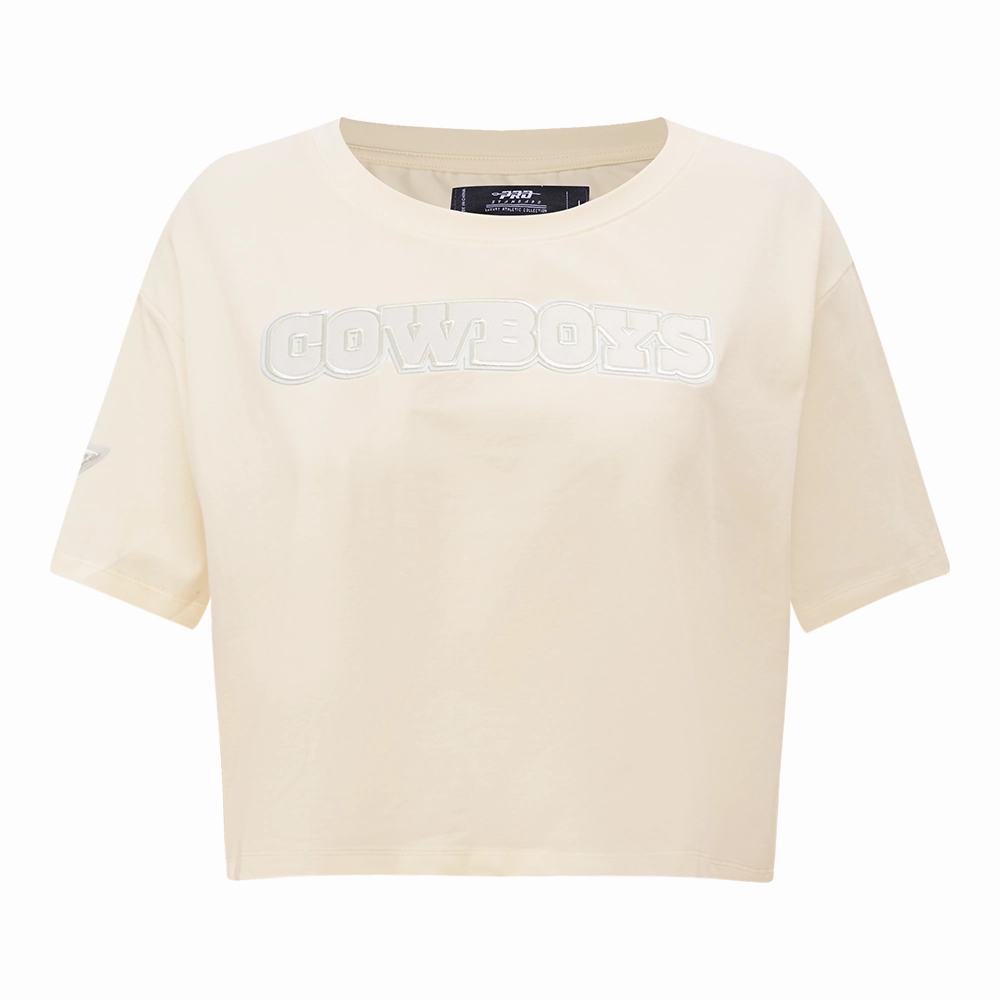 NFL DALLAS COWBOYS NEUTRAL WOMEN'S BOXY TEE (EGGSHELL)