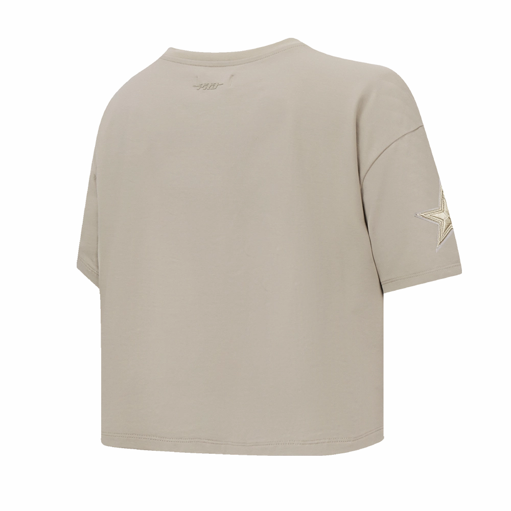 NFL DALLAS COWBOYS NEUTRAL WOMEN'S BOXY TEE (TAUPE)