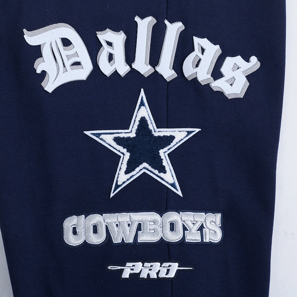 NFL DALLAS COWBOYS OLD ENGLISH LOGO MEN'S SWEATPANT (MIDNIGHT NAVY)