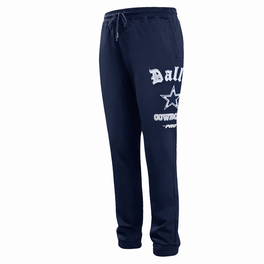 NFL DALLAS COWBOYS OLD ENGLISH LOGO MEN'S SWEATPANT (MIDNIGHT NAVY)