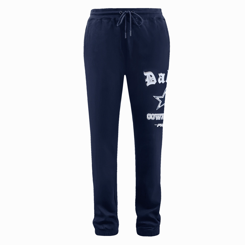 NFL DALLAS COWBOYS OLD ENGLISH LOGO MEN'S SWEATPANT (MIDNIGHT NAVY)