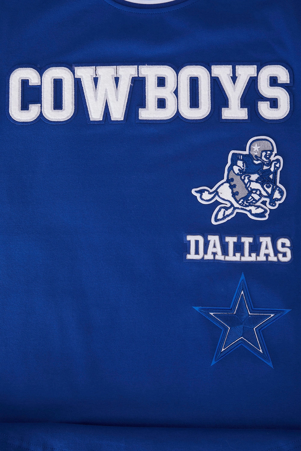 NFL DALLAS COWBOYS RETRO CLASSIC MEN'S TEE (DODGER BLUE)