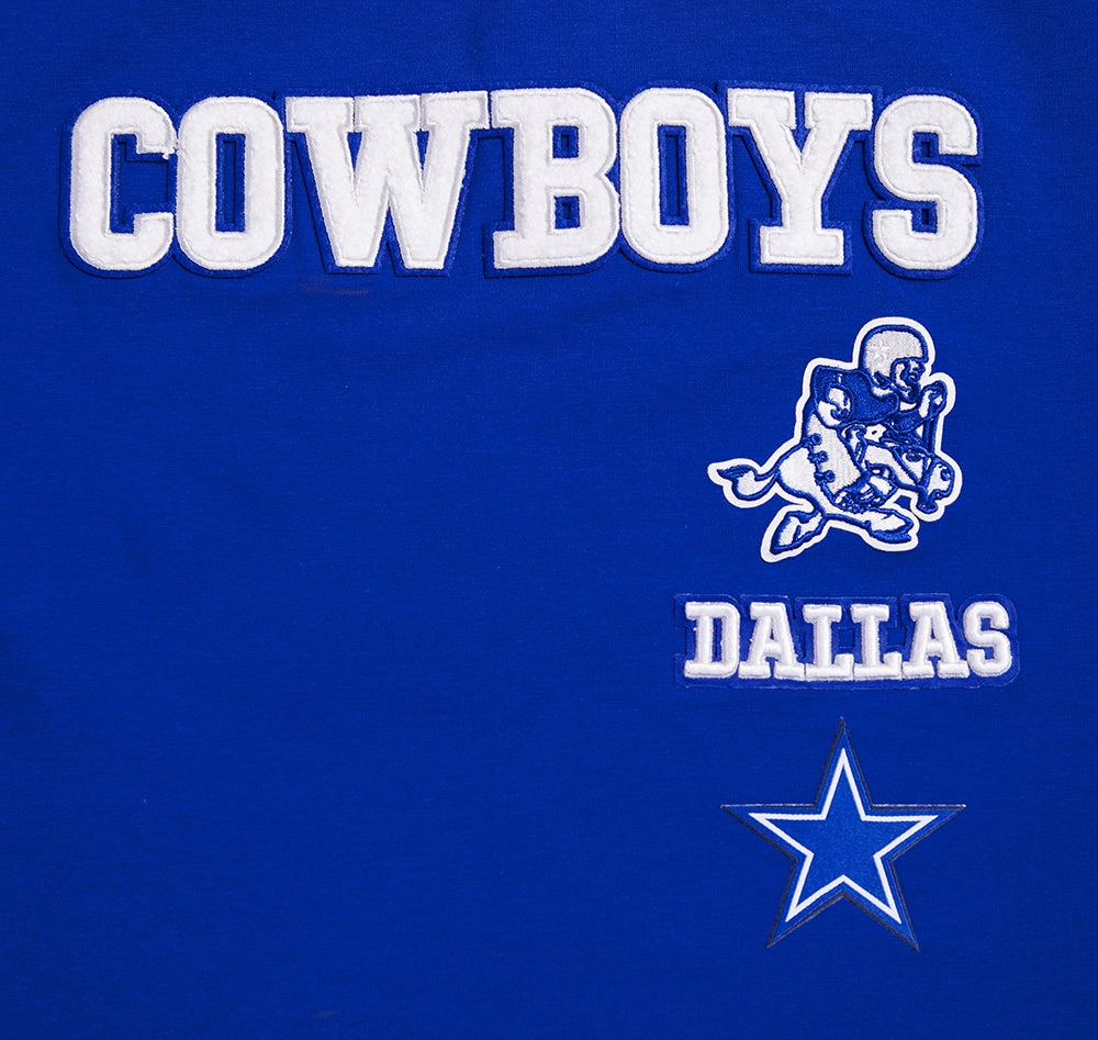 NFL DALLAS COWBOYS RETRO CLASSIC WOMEN'S BOXY TEE (DODGER BLUE)