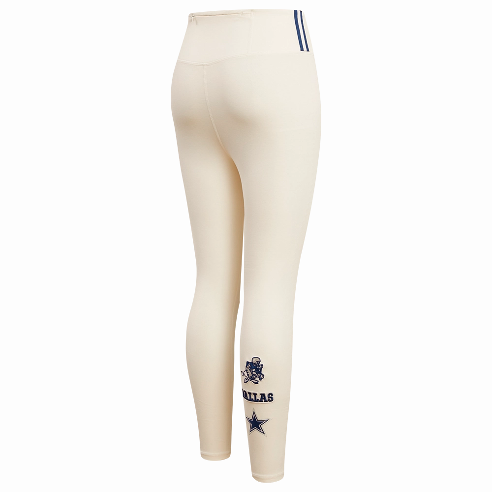 NFL DALLAS COWBOYS RETRO CLASSIC WOMEN'S JERSEY LEGGING (EGGSHELL)