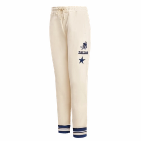 NFL DALLAS COWBOYS RETRO CLASSIC WOMEN'S SWEATPANT (EGGSHELL/DODGER BLUE)