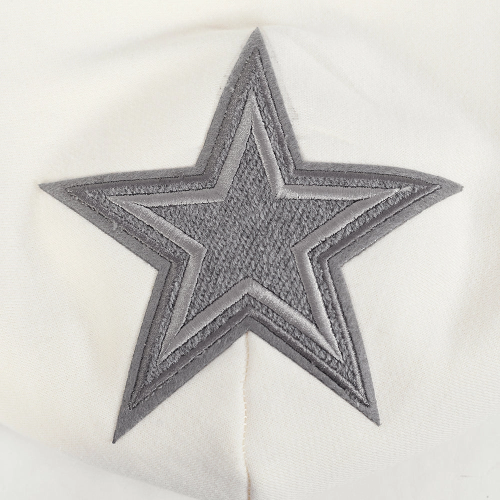 NFL DALLAS COWBOYS REVERSE FRENCH TERRY MEN'S COLOR BLOCK FLEECE PULLOVER HOODIE