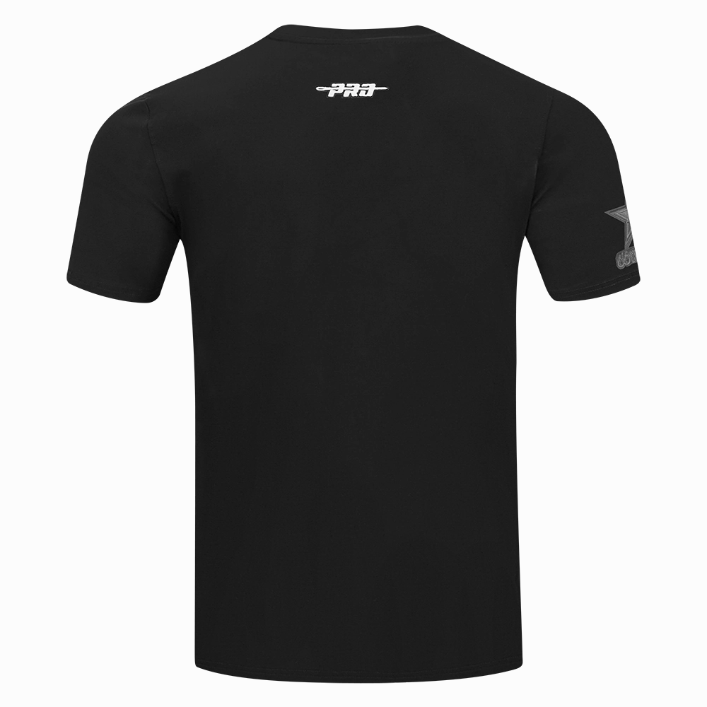 NFL DALLAS COWBOYS REVERSE FRENCH TERRY MEN'S COTTON JERSEY DROP SHOULDER TEE (BLACK)