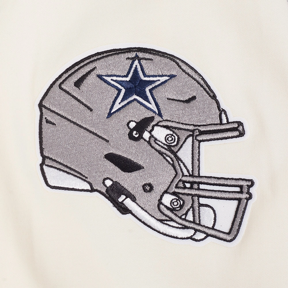 NFL DALLAS COWBOYS ROSES MEN'S PO HOODIE (EGGSHELL)