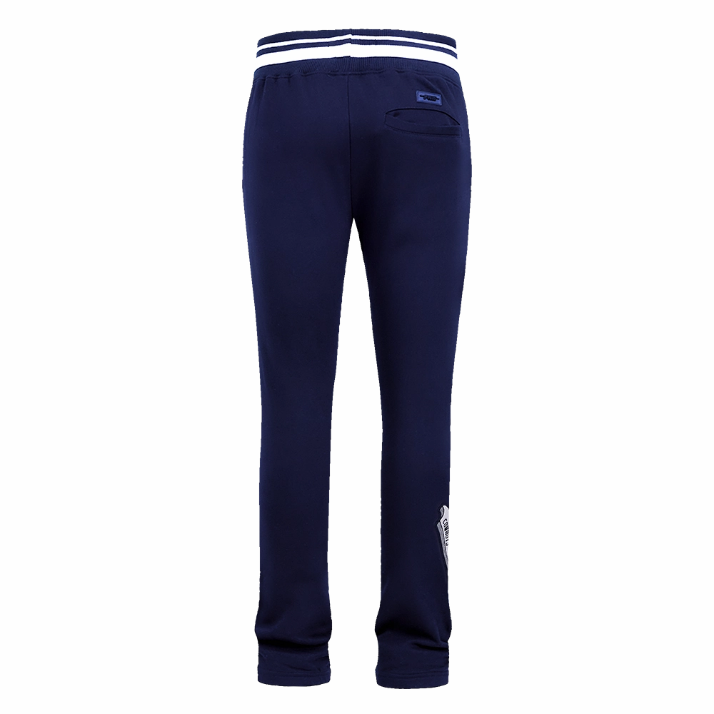 NFL DALLAS COWBOYS SCRIPT TAIL MEN'S RIB FLEECE SWEATPANT (MIDNIGHT NAVY)