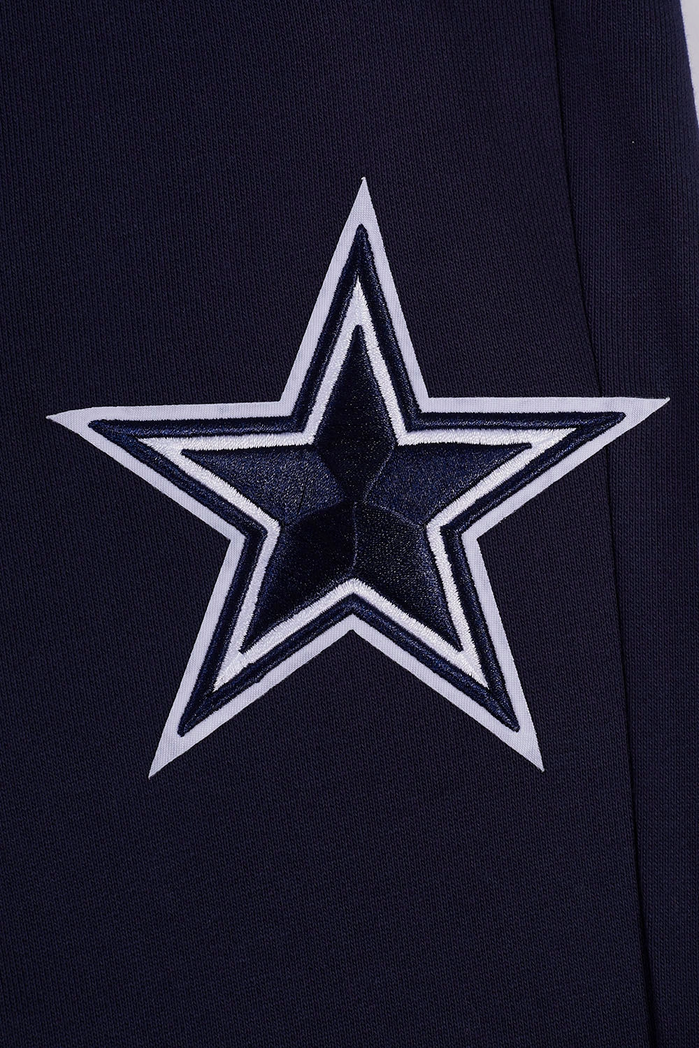 NFL DALLAS COWBOYS SCRIPT TAIL MEN'S RIB FLEECE SWEATPANT (MIDNIGHT NAVY)