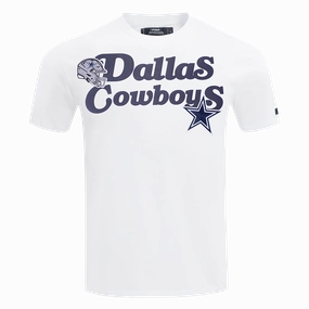 NFL DALLAS COWBOYS SOUVENIR MEN'S SINGLE JERSEY TEE (WHITE)