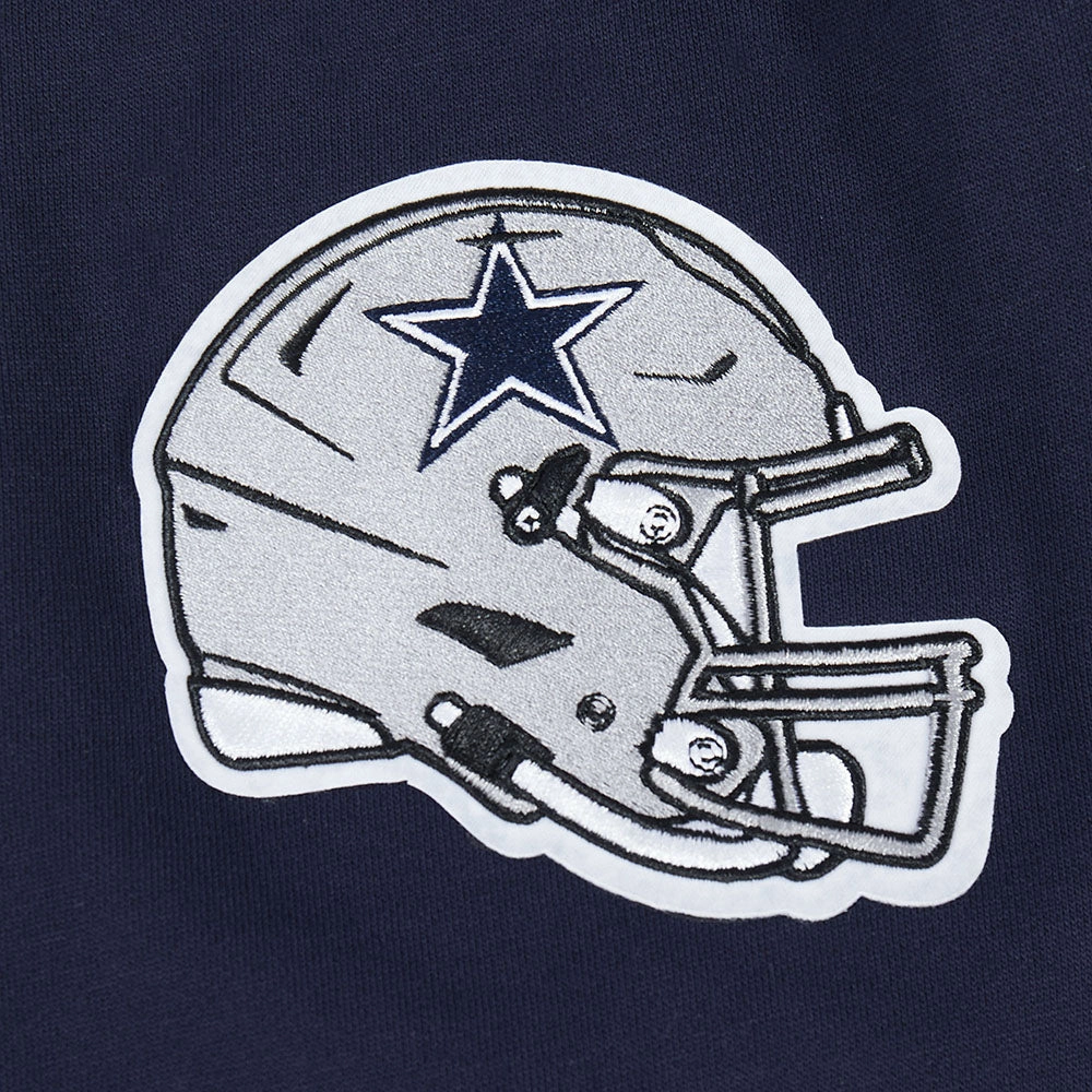 NFL DALLAS COWBOYS SUGAR SKULL MEN'S FLEECE PULLOVER HOODIE (MIDNIGHT NAVY)