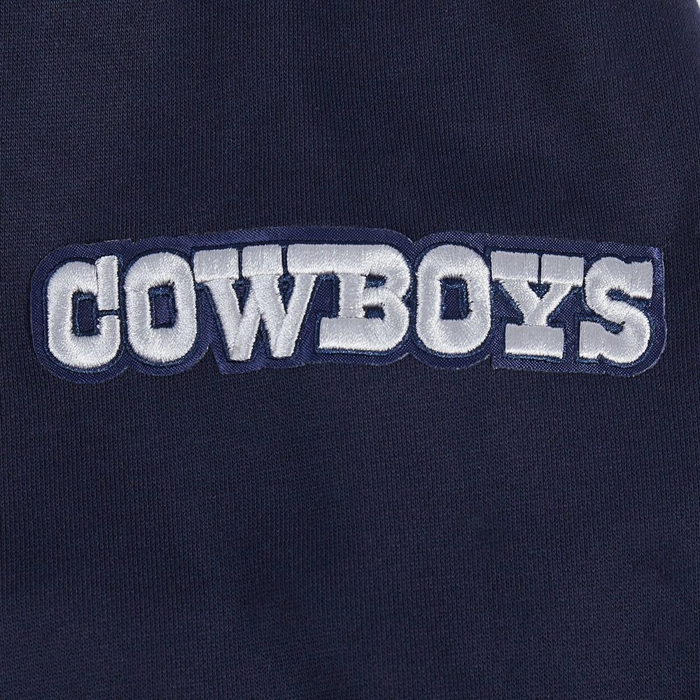 NFL DALLAS COWBOYS SUGAR SKULL MEN'S FLEECE PULLOVER HOODIE (MIDNIGHT NAVY)