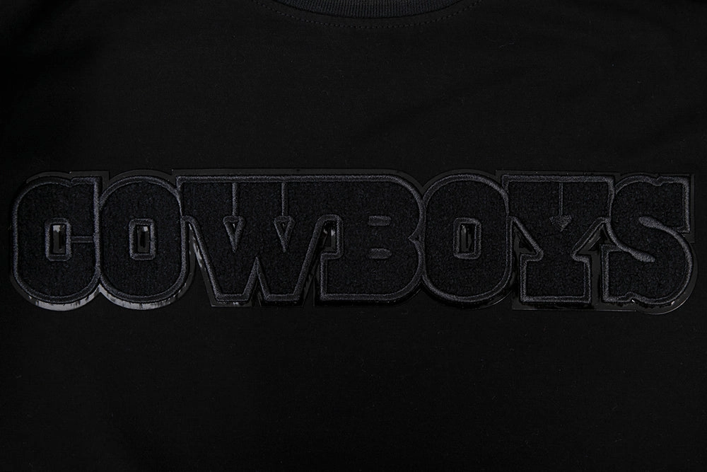 NFL DALLAS COWBOYS TRIPLE BLACK MEN'S TEE (BLACK)