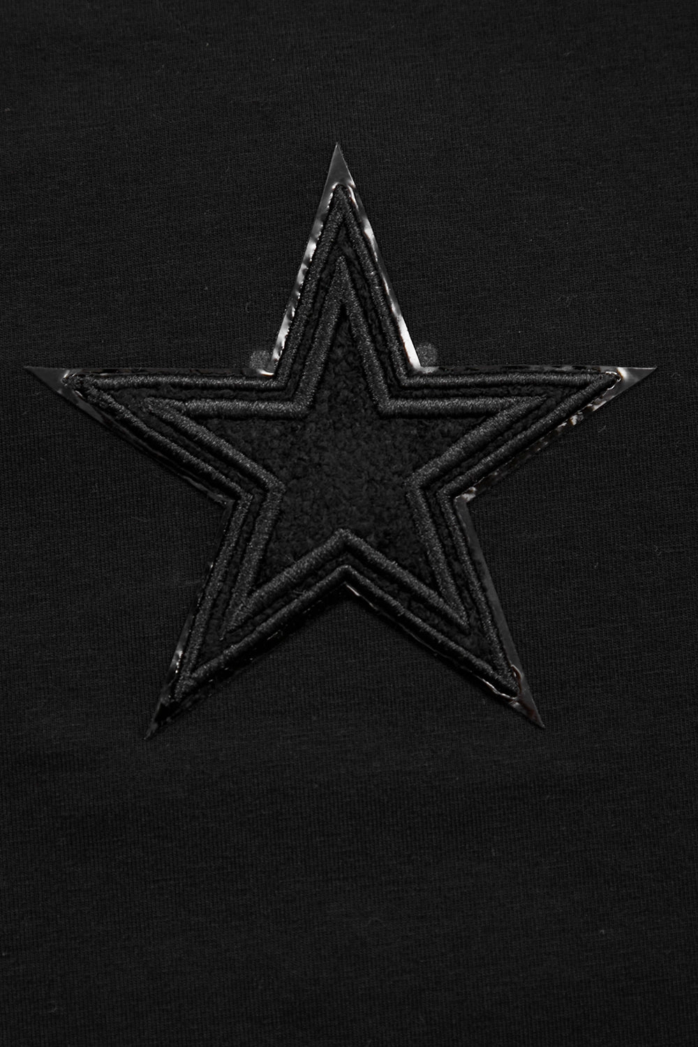 NFL DALLAS COWBOYS TRIPLE BLACK WOMEN'S BOXY TEE (TRIPLE BLACK)