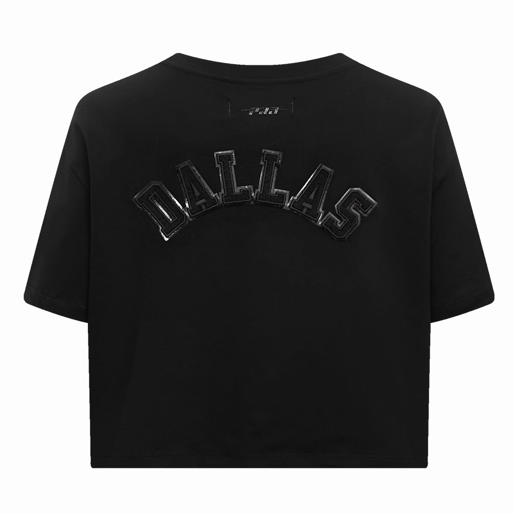 NFL DALLAS COWBOYS TRIPLE BLACK WOMEN'S BOXY TEE (TRIPLE BLACK)