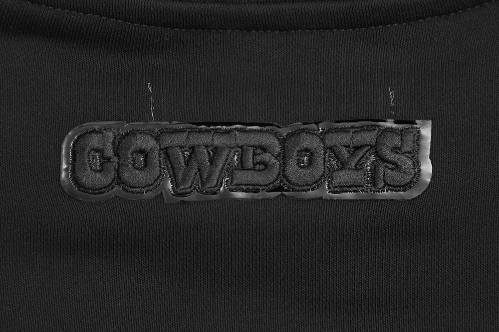 NFL DALLAS COWBOYS TRIPLE BLACK WOMEN'S CREWNECK (TRIPLE BLACK)