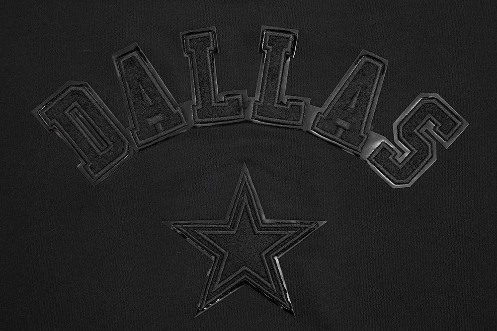 NFL DALLAS COWBOYS TRIPLE BLACK WOMEN'S CREWNECK (TRIPLE BLACK)