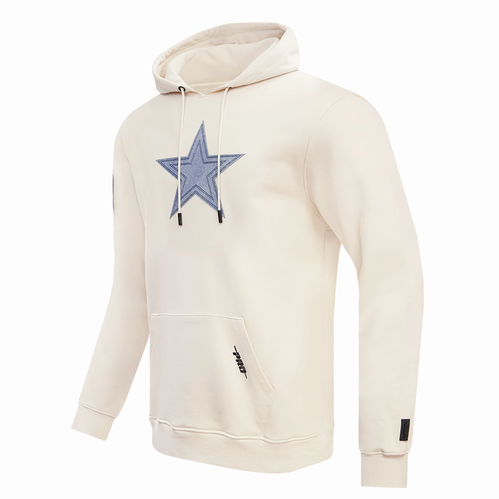 NFL DALLAS COWBOYS VARSITY BLUES MEN'S PULLOVER HOODIE (LINEN)