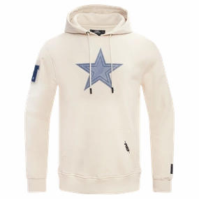 NFL DALLAS COWBOYS VARSITY BLUES MEN'S PULLOVER HOODIE (LINEN)