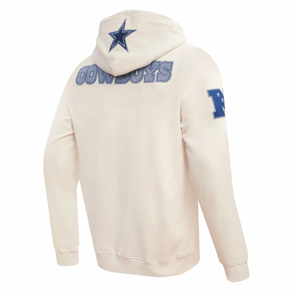 NFL DALLAS COWBOYS VARSITY BLUES MEN'S PULLOVER HOODIE (LINEN)