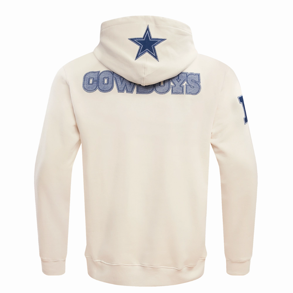 NFL DALLAS COWBOYS VARSITY BLUES MEN'S PULLOVER HOODIE (LINEN)