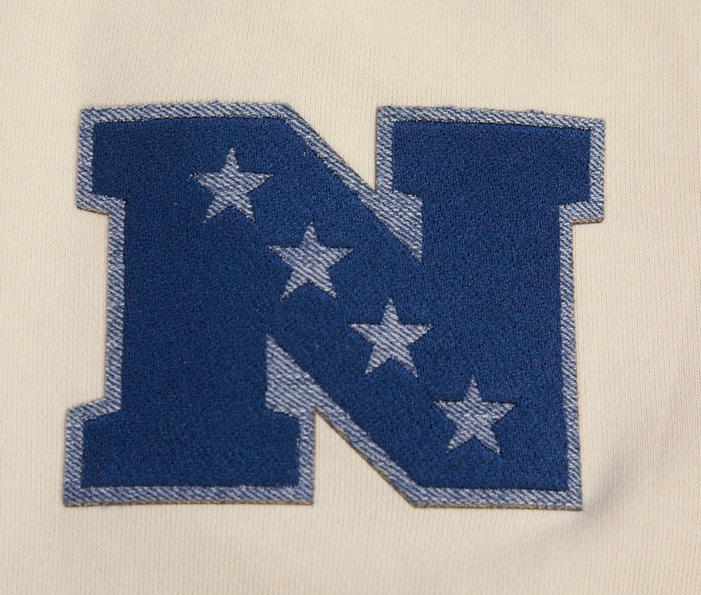 NFL DALLAS COWBOYS VARSITY BLUES MEN'S PULLOVER HOODIE (LINEN)