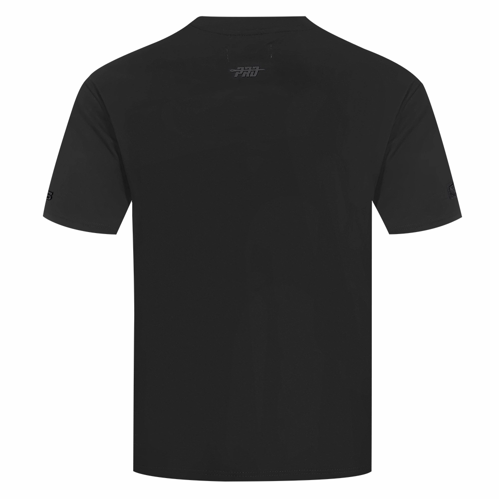 NFL DENVER BRONCOS NEUTRAL MEN'S COTTON JERSEY DROP SHOULDER TEE (BLACK)