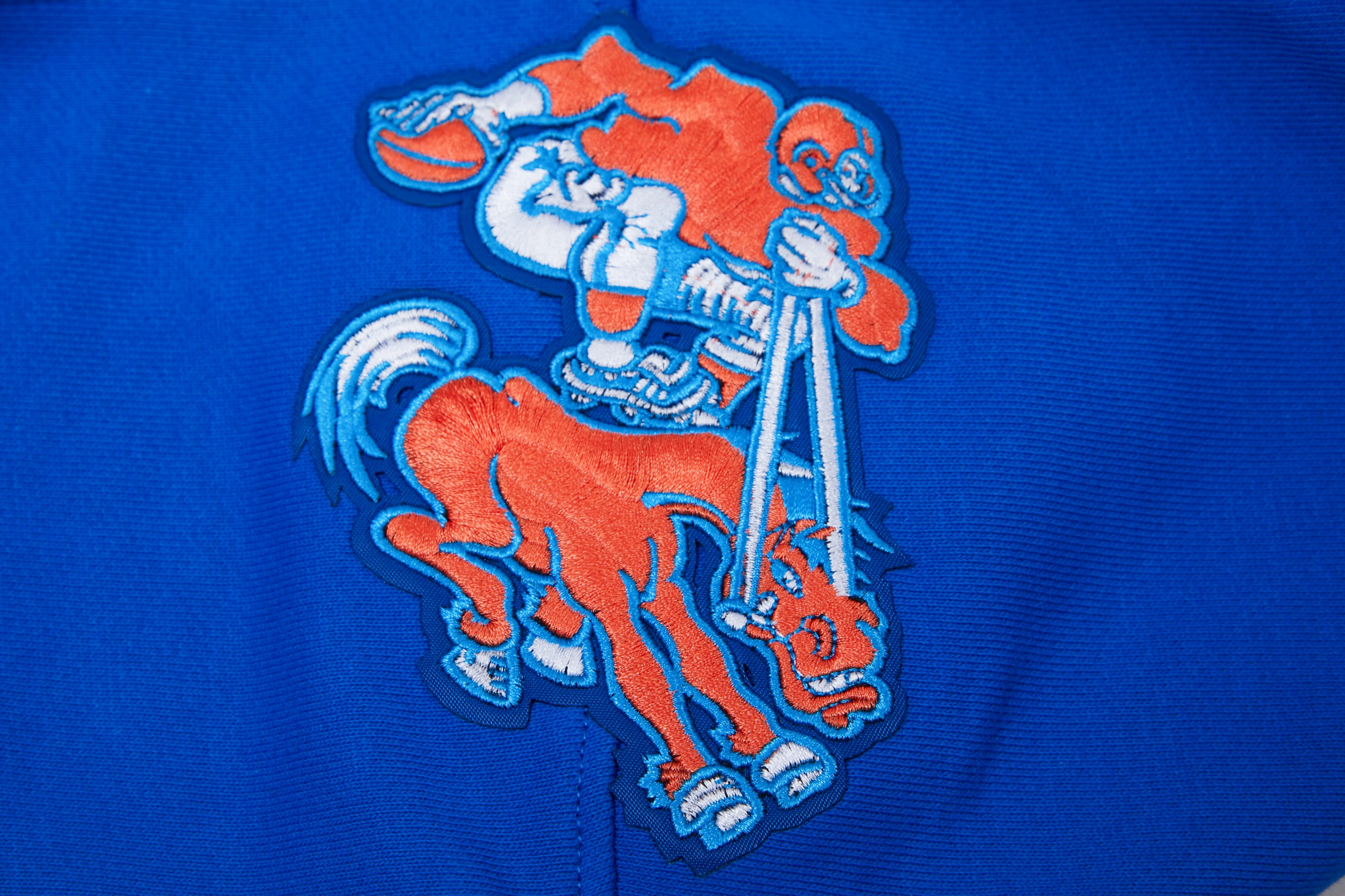 NFL DENVER BRONCOS RETRO CLASSIC MEN'S PULLOVER HOODIE (ROYAL BLUE/ORANGE)