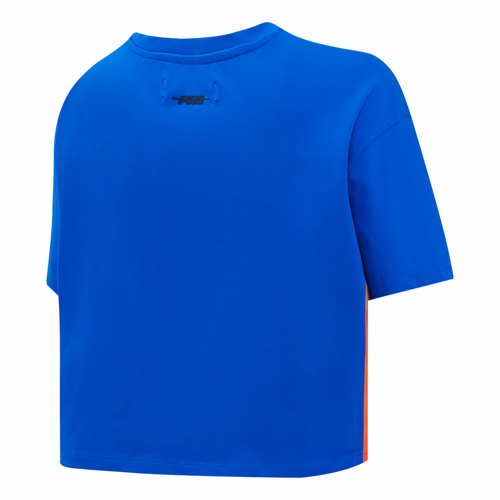 NFL DENVER BRONCOS RETRO CLASSIC WOMEN'S BOXY TEE (ROYAL BLUE)