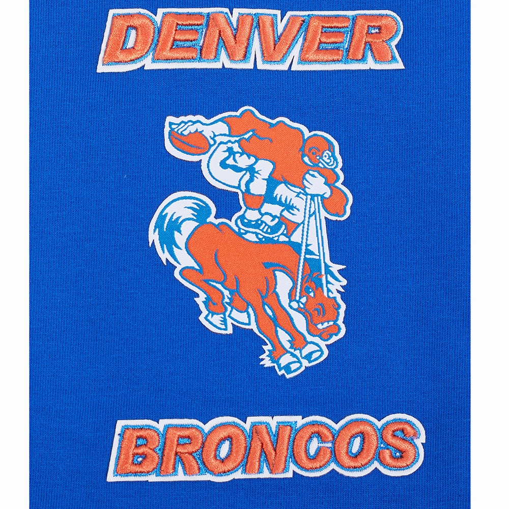 NFL DENVER BRONCOS RETRO CLASSIC WOMEN'S JERSEY LEGGING (ROYAL BLUE)