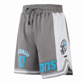 NFL DETROIT LIONS AIDAN HUTCHINSON #97 CLASSIC MEN'S DK 2.0 SHORT\ (GRAY)