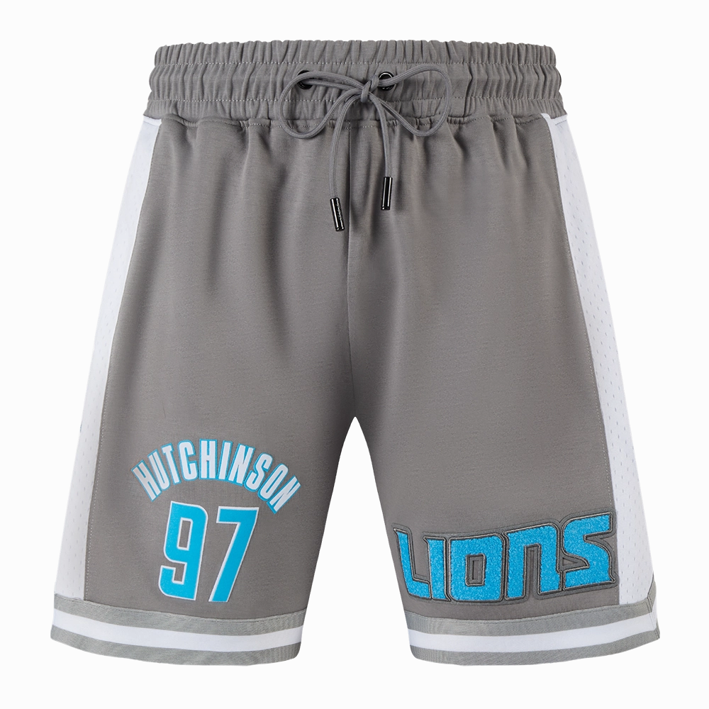 NFL DETROIT LIONS AIDAN HUTCHINSON #97 CLASSIC MEN'S DK 2.0 SHORT\ (GRAY)