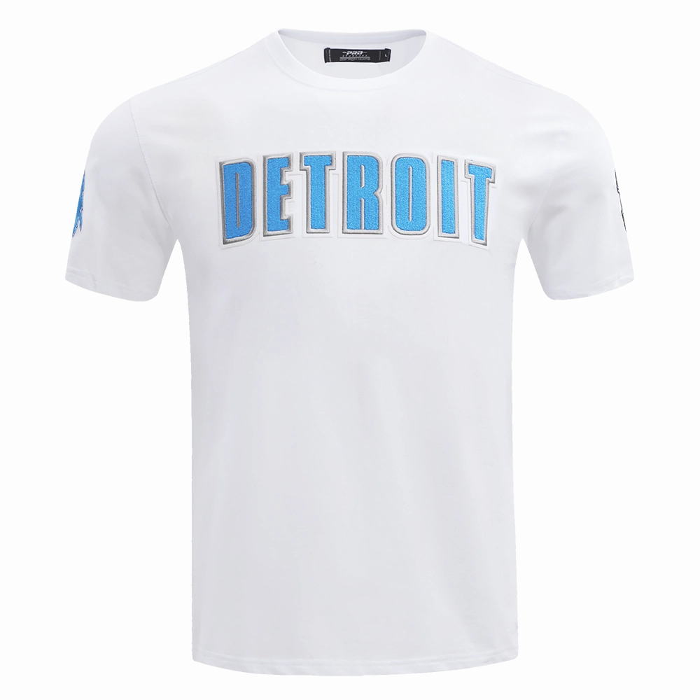 NFL DETROIT LIONS CLASSIC CHENILLE MEN'S   TEE (WHITE)