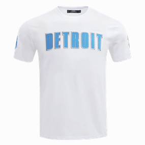 NFL DETROIT LIONS CLASSIC CHENILLE MEN'S   TEE (WHITE)