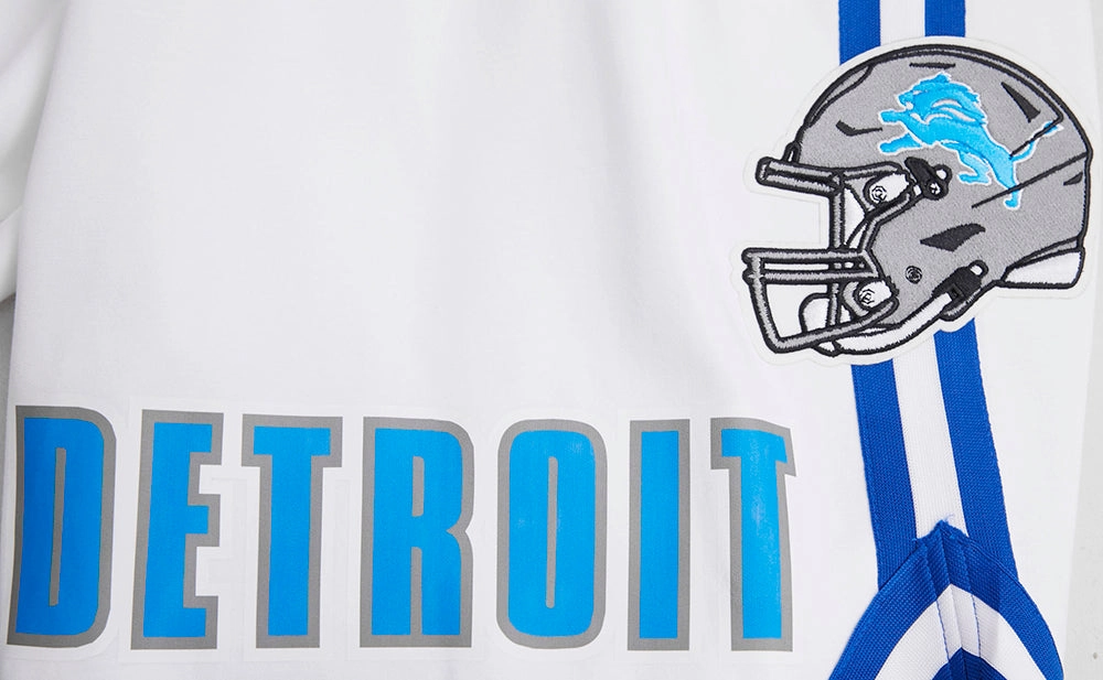 NFL DETROIT LIONS CLASSIC CHENILLE MEN'S DK SHORT (WHITE)