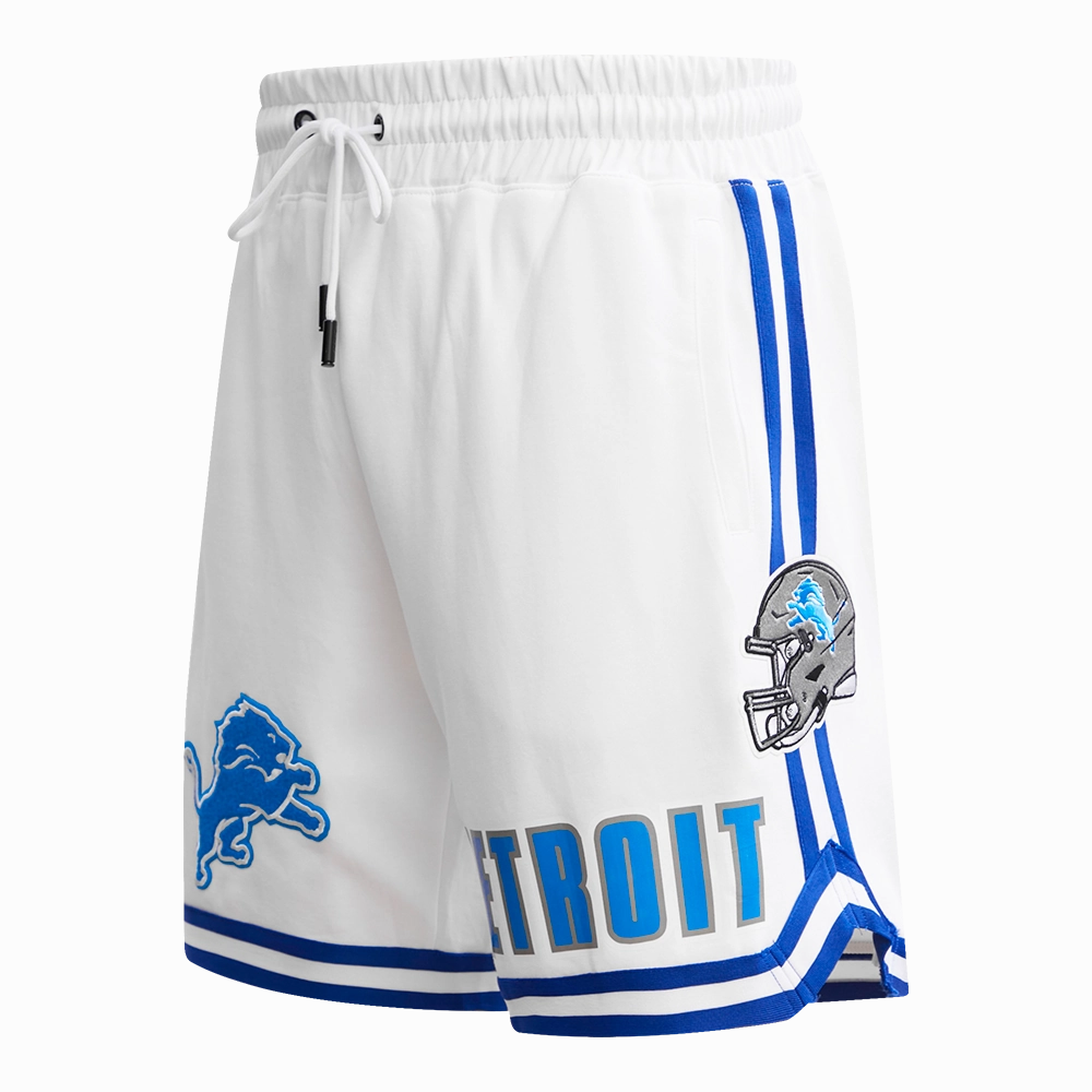 NFL DETROIT LIONS CLASSIC CHENILLE MEN'S DK SHORT (WHITE)