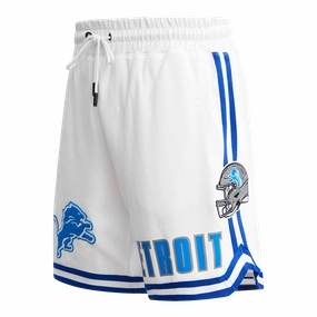 NFL DETROIT LIONS CLASSIC CHENILLE MEN'S DK SHORT (WHITE)
