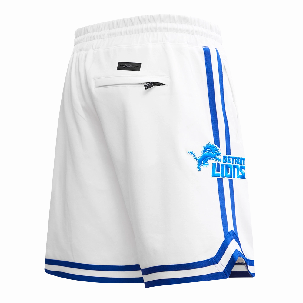 NFL DETROIT LIONS CLASSIC CHENILLE MEN'S DK SHORT (WHITE)