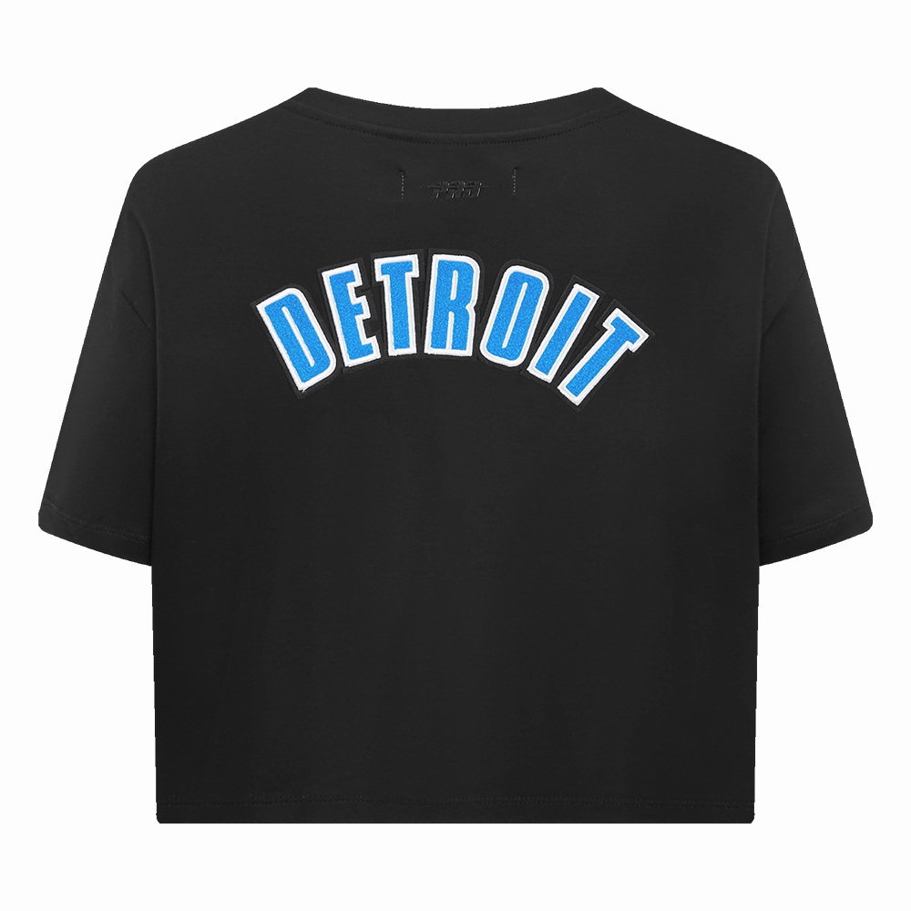 NFL DETROIT LIONS CLASSIC WOMEN'S BOXY TEE (BLACK)