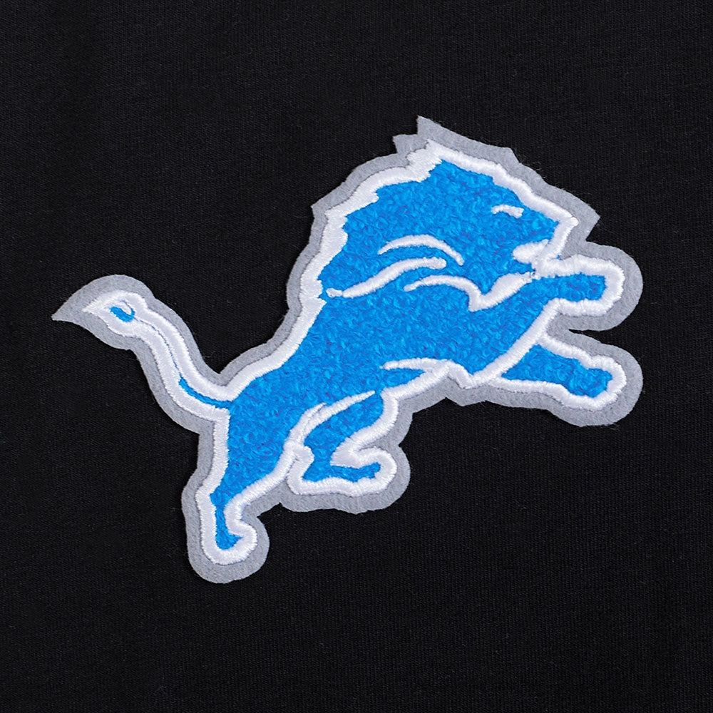 NFL DETROIT LIONS CLASSIC WOMEN'S BOXY TEE (BLACK)