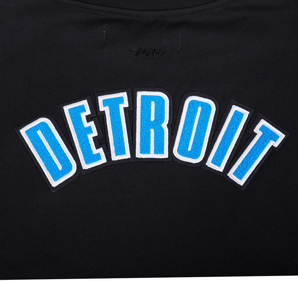 NFL DETROIT LIONS CLASSIC WOMEN'S BOXY TEE (BLACK)