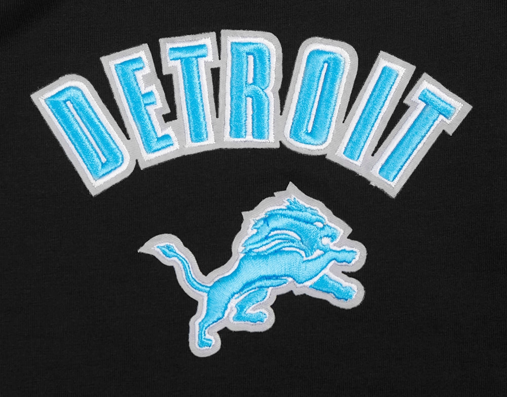NFL DETROIT LIONS CLASSIC WOMEN'S FLEECE SHORT (BLACK)