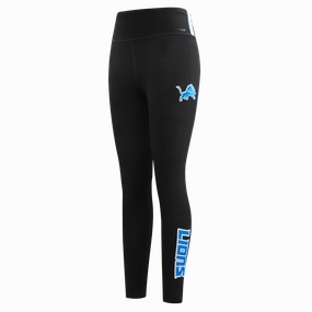 NFL DETROIT LIONS CLASSIC WOMEN'S JERSEY LEGGING (BLACK)
