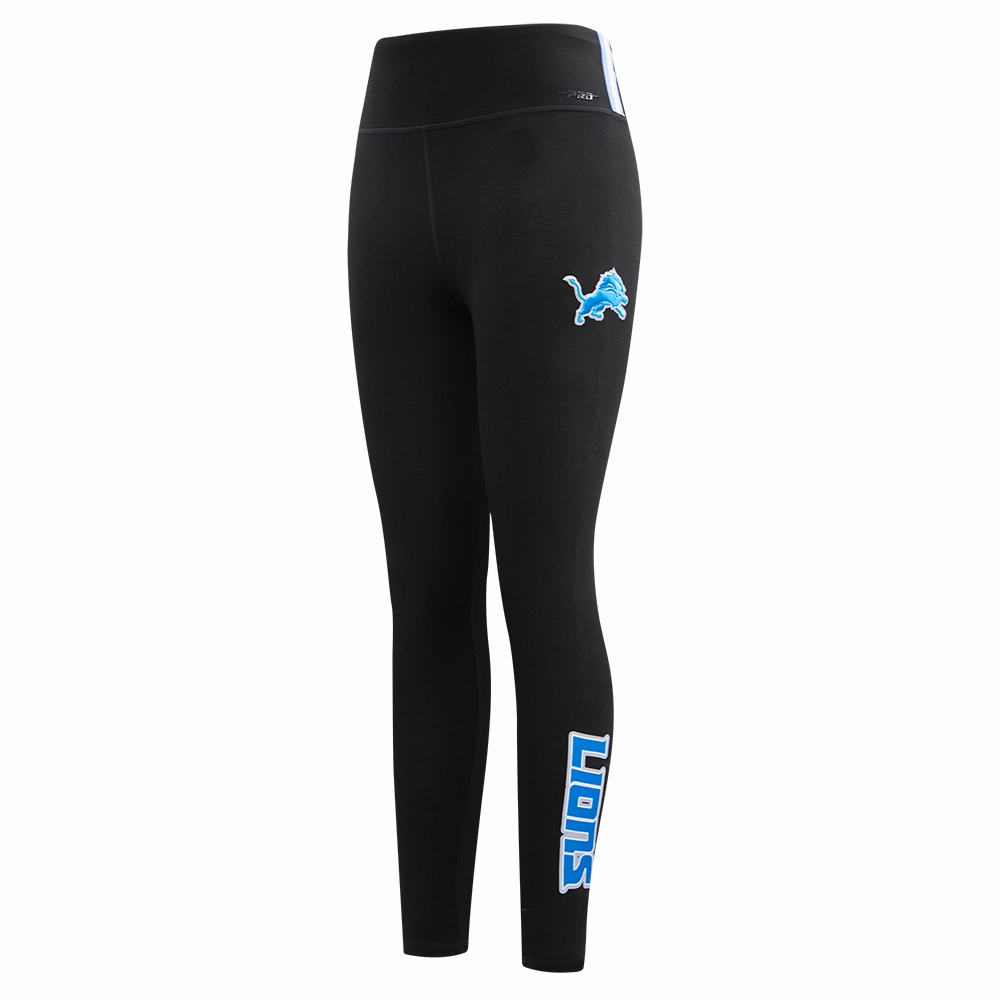 NFL DETROIT LIONS CLASSIC WOMEN'S JERSEY LEGGING (BLACK)