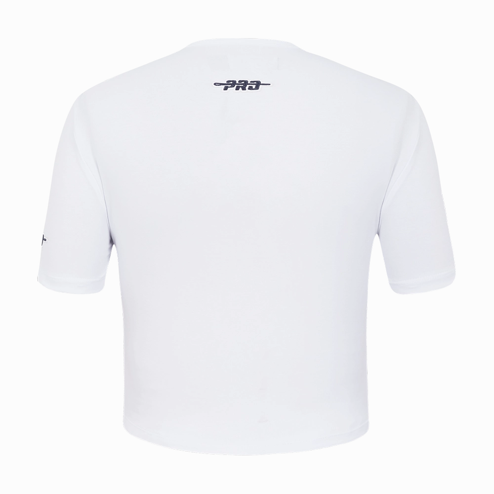 NFL DETROIT LIONS COUNTRY CLUB WOMEN'S MIDRIFF TEE (WHITE)