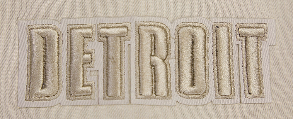 NFL DETROIT LIONS NEUTRAL MEN'S COTTON JERSEY DROP SHOULDER TEE (TAUPE)