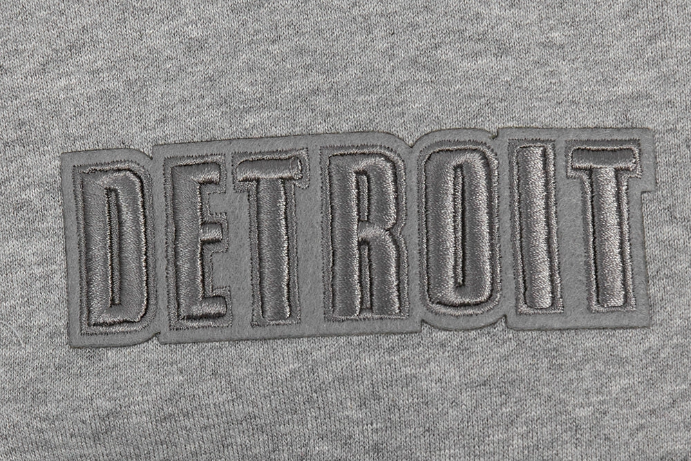 NFL DETROIT LIONS NEUTRAL MEN'S DROP SHOULDER PULLOVER HOODIE (DARK HEATHER GRAY)
