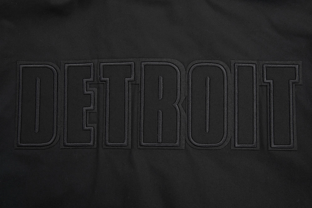 NFL DETROIT LIONS NEUTRAL MEN'S TWILL JACKET (BLACK)